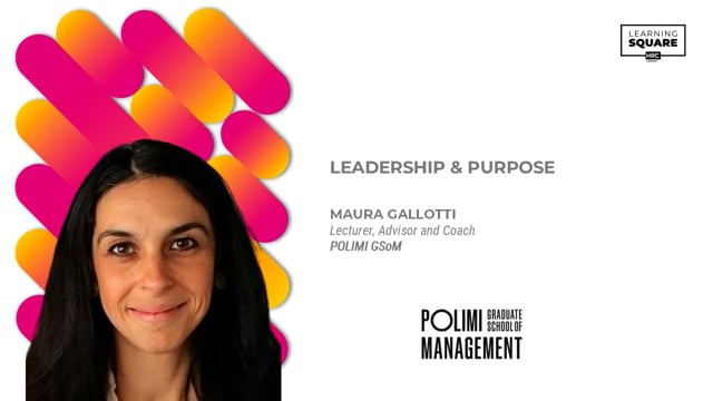 Creare una cultura aziendale fondata sul purpose POLIMI GSoM