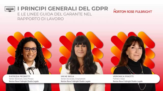 I principi generali del GDPR e le linee guida del garante ne ...